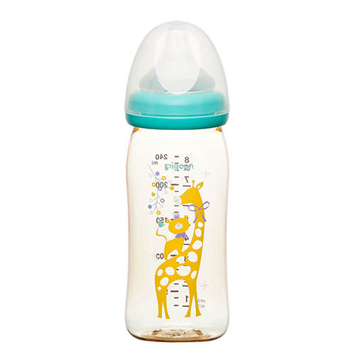母乳実感　哺乳びん　PigeonFriends（プラスチック製）※2022年2月以前商品　lion & giraffe 240ml | 商品情報 |  ピジョン株式会社